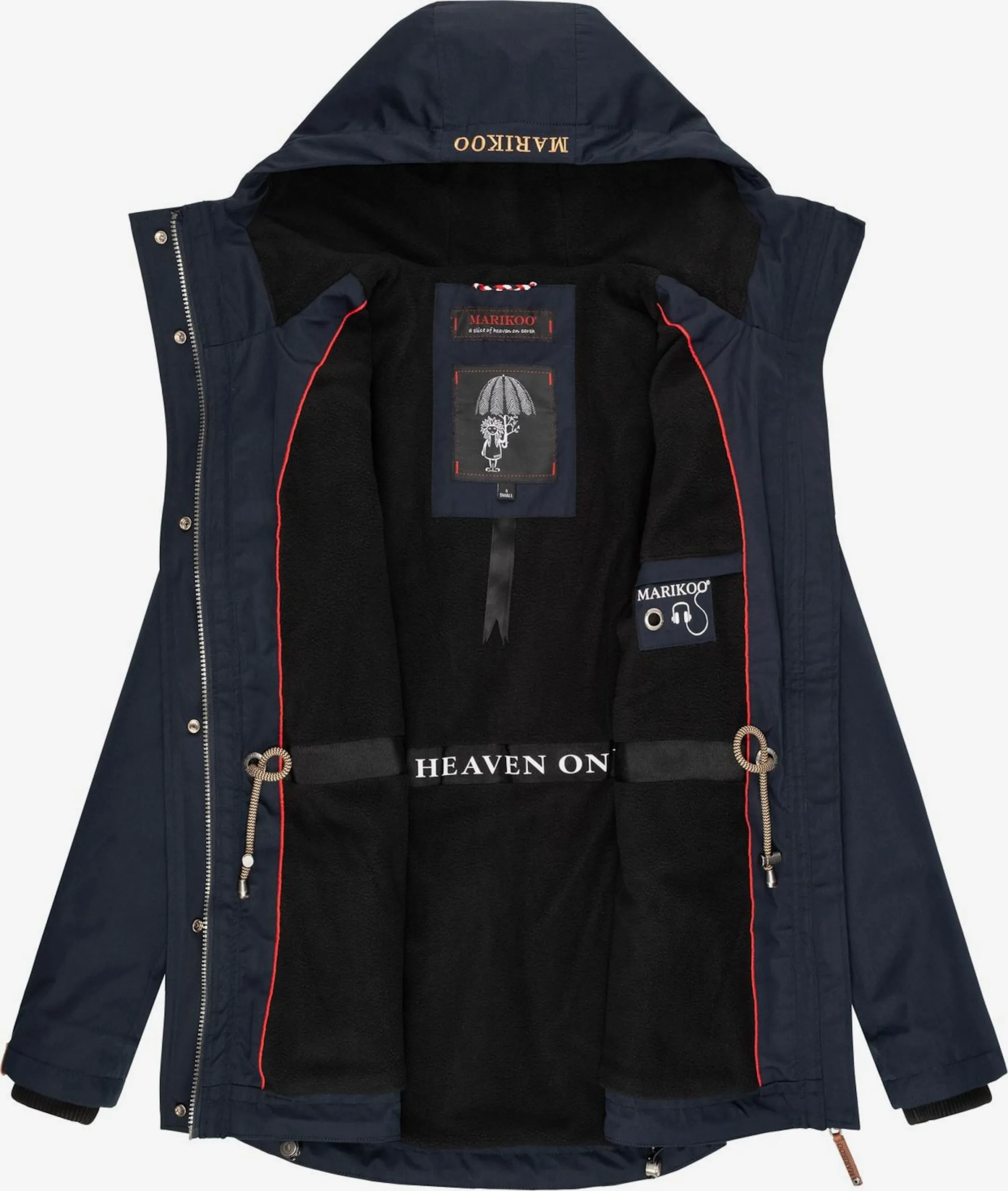 Marikoo Tussenjassen Tussenjas Babetaa Dames Marine 7 Marikoo Tussenjassen Tussenjas Babetaa Dames Marine - Afbeelding 5