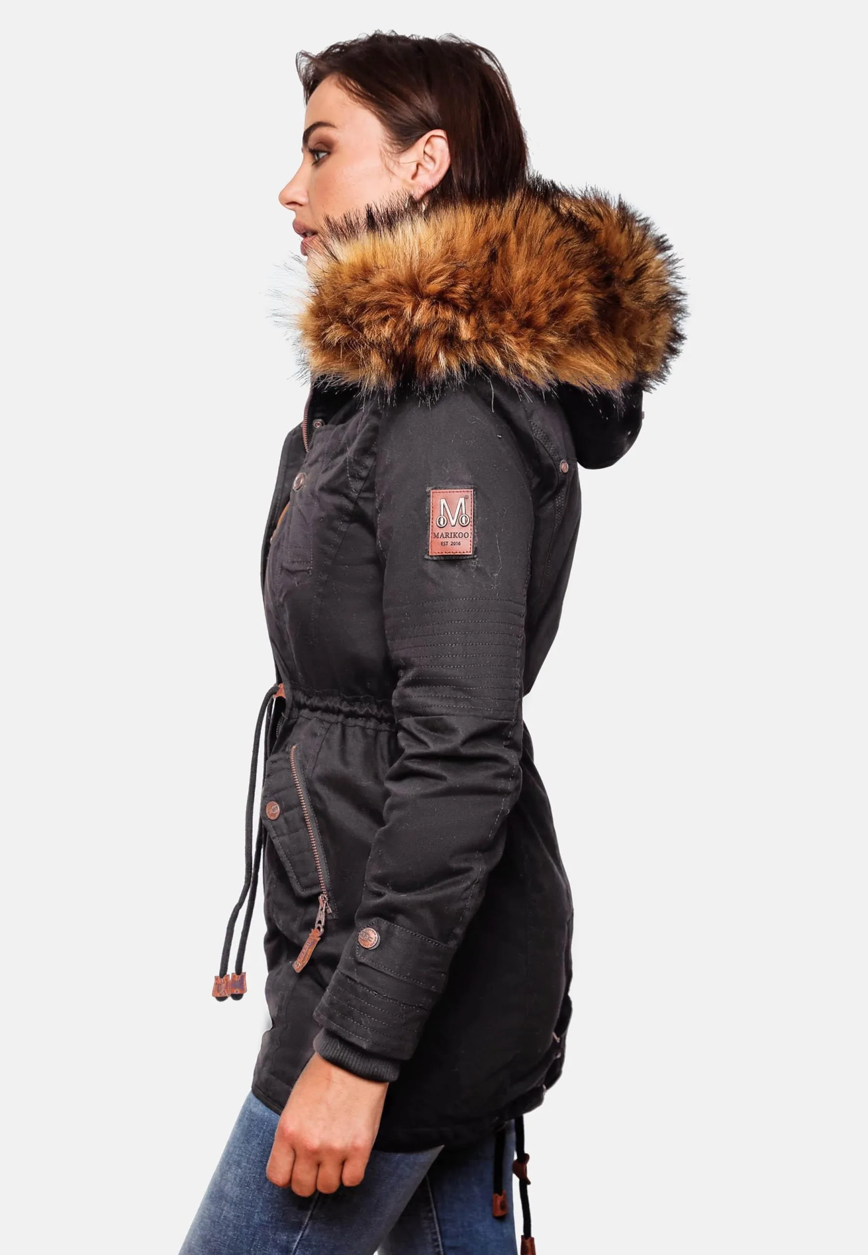 Marikoo Parkas Winterparka La Viva Dames Zwart 9 Marikoo Parkas Winterparka La Viva Dames Zwart - Afbeelding 7