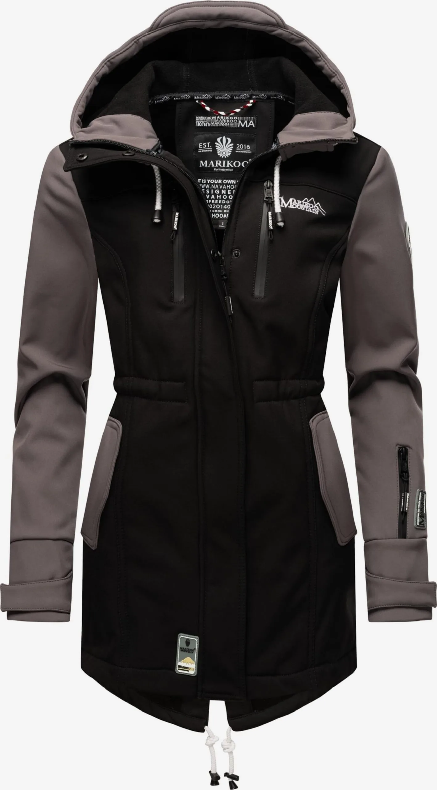 Marikoo Regenmantels Functionele Mantel Zimtzicke Dames Taupe 3 Marikoo Regenmantels Functionele Mantel Zimtzicke Dames Taupe