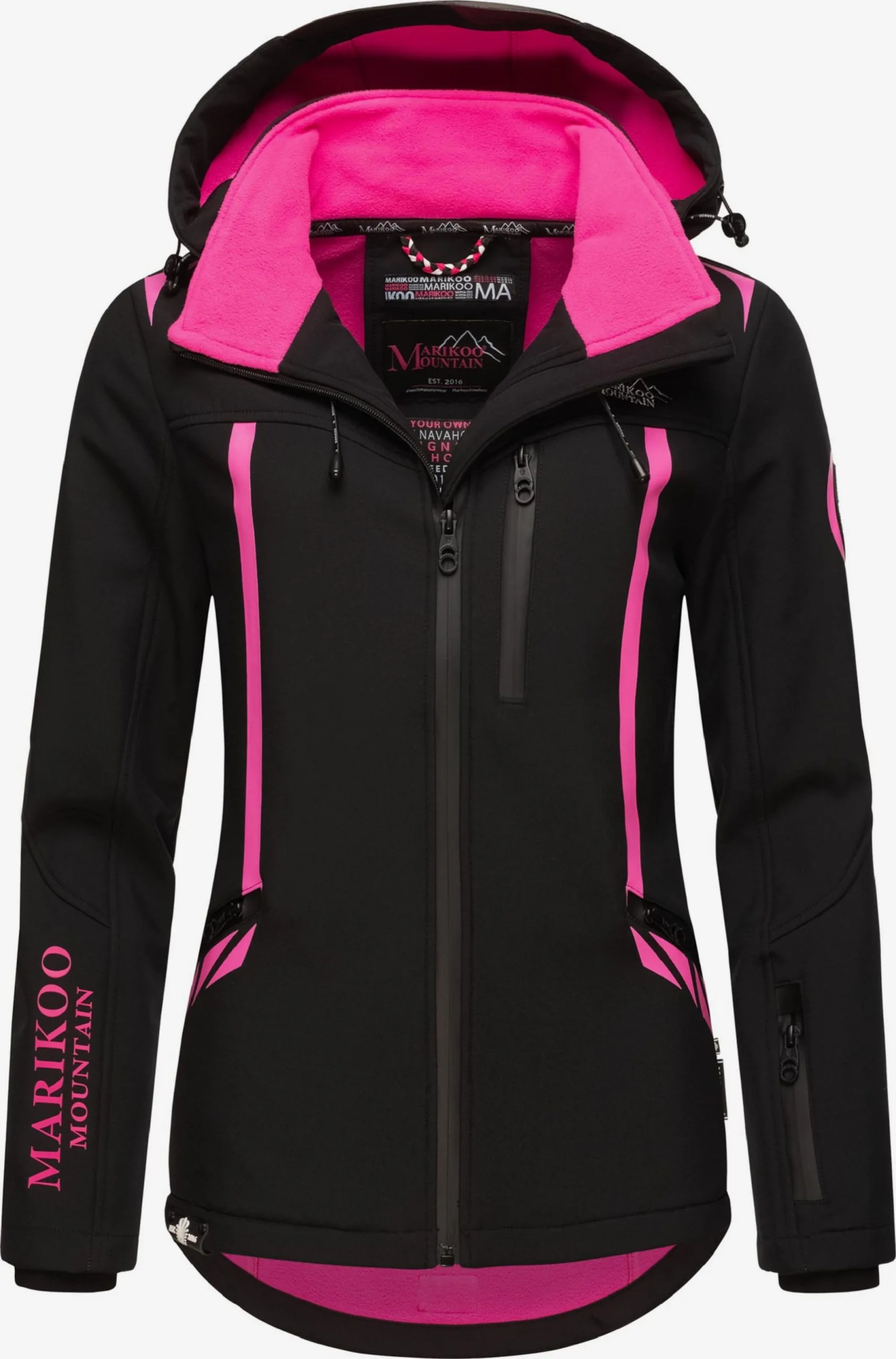 Marikoo Winterjassen Winterjas Dames Zwart 3 Marikoo Winterjassen Winterjas Dames Zwart