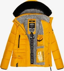 Marikoo Winterjassen Winterjas Loveleen Dames Geel -Groot Warenhuis Marikoo b8b55b44395f20d1bf62bee17dcf1281