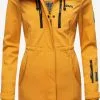 Marikoo Regenmantels Functionele Mantel Zimtzicke Dames Geel