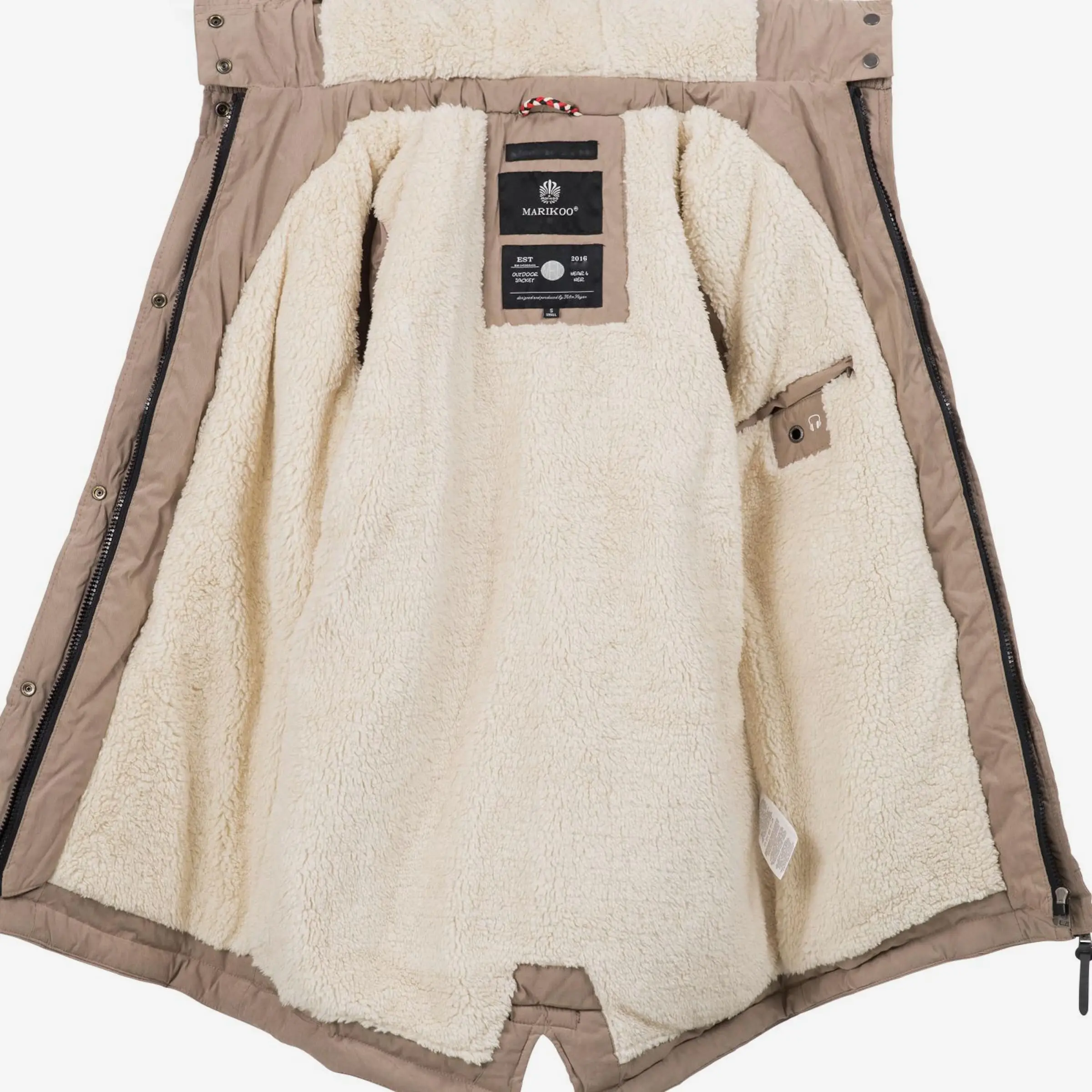 Marikoo Parkas Winterparka Akira Dames Camel 6 Marikoo Parkas Winterparka Akira Dames Camel - Afbeelding 4