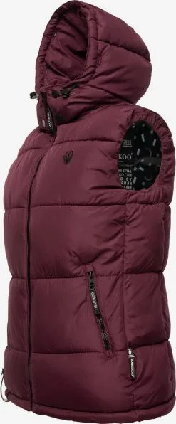 Marikoo Bodywarmers Bodywarmer Eisflöckchen Dames Bordeaux