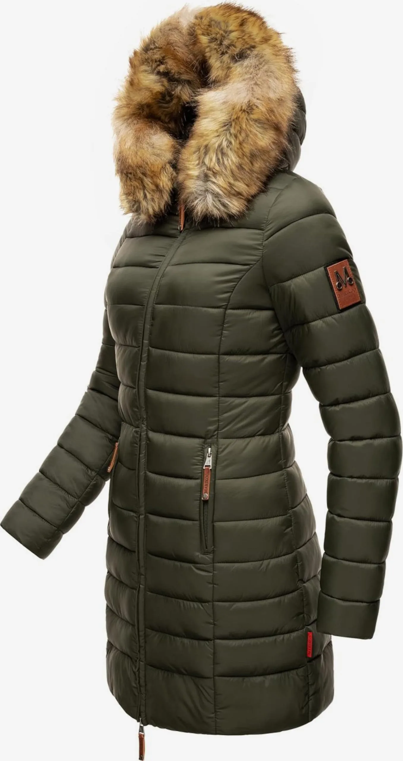 Marikoo Wintermantels Wintermantel Rose Dames Donkergroen 4 Marikoo Wintermantels Wintermantel Rose Dames Donkergroen - Afbeelding 2