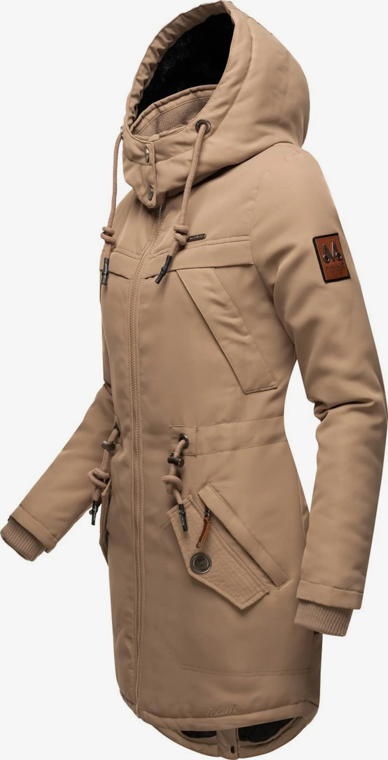 Marikoo Parkas Winterparka Kamii Dames Lichtbruin 4 Marikoo Parkas Winterparka Kamii Dames Lichtbruin - Afbeelding 2