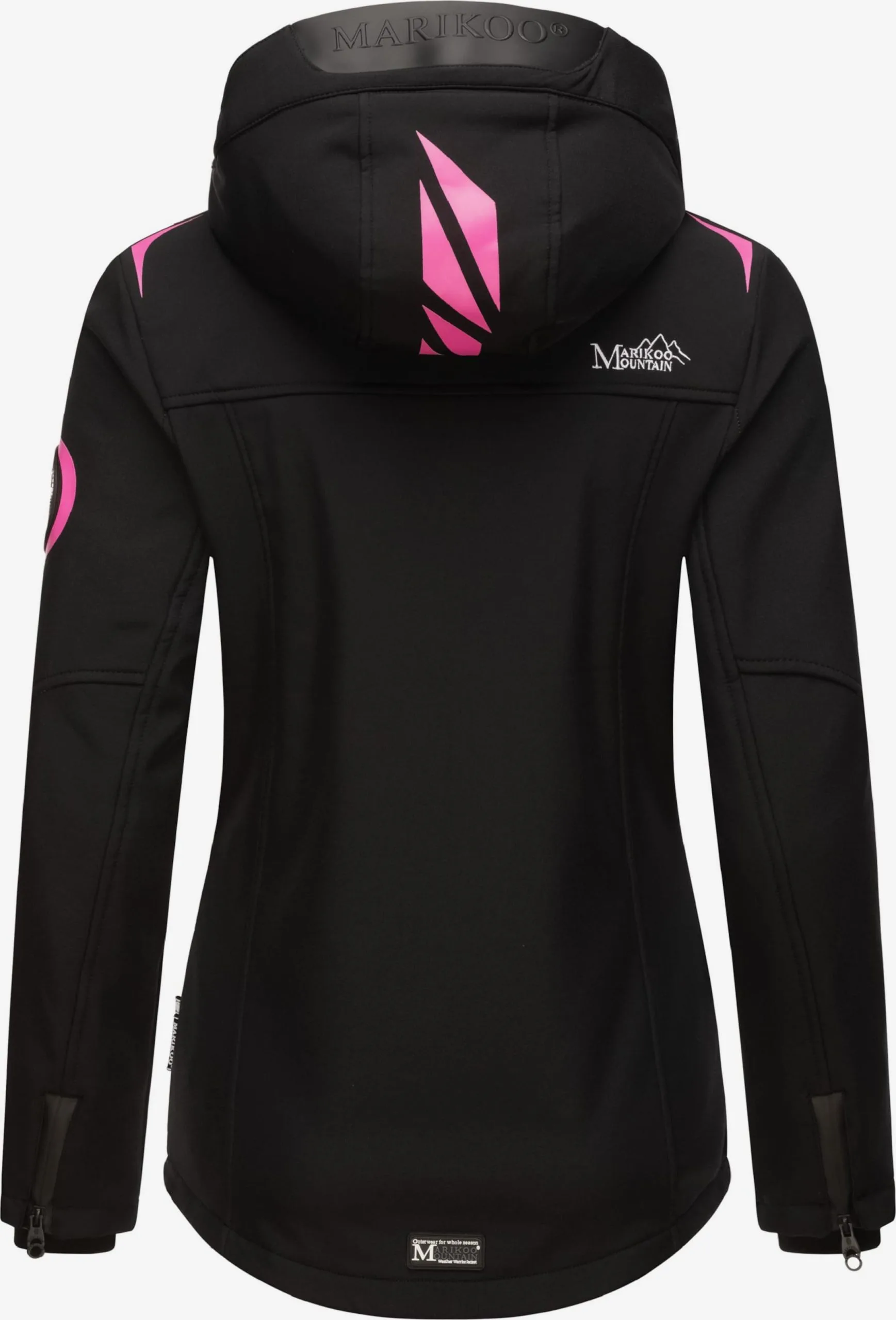 Marikoo Winterjassen Winterjas Dames Zwart 5 Marikoo Winterjassen Winterjas Dames Zwart - Afbeelding 3