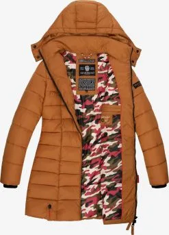 Marikoo Korte Mantels Wintermantel Abendsternchen Dames Lichtbruin -Groot Warenhuis Marikoo d447d4b13f07a3199bd8fe4cc8e4addf