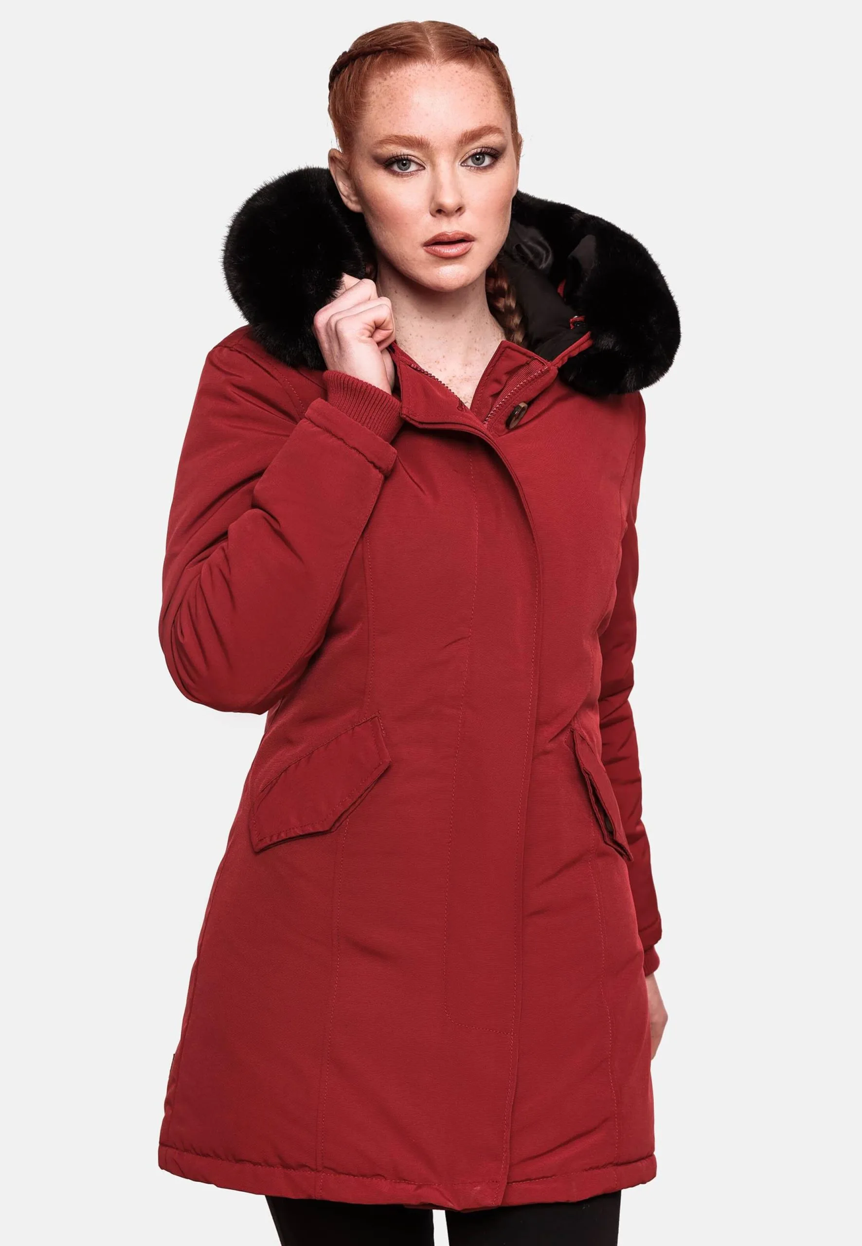 Marikoo Parkas Winterparka Karmaa Dames Rood 11 Marikoo Parkas Winterparka Karmaa Dames Rood - Afbeelding 9