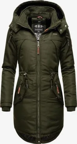 Marikoo Parkas Winterparka Kamii Dames Olijfgroen