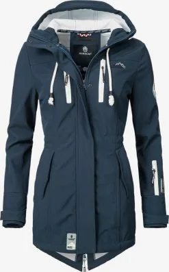 Marikoo Regenmantels Functionele Mantel Zimtzicke Dames Marine