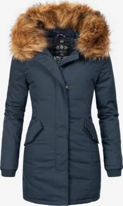 Marikoo Parkas Winterparka Karmaa Dames Donkerblauw