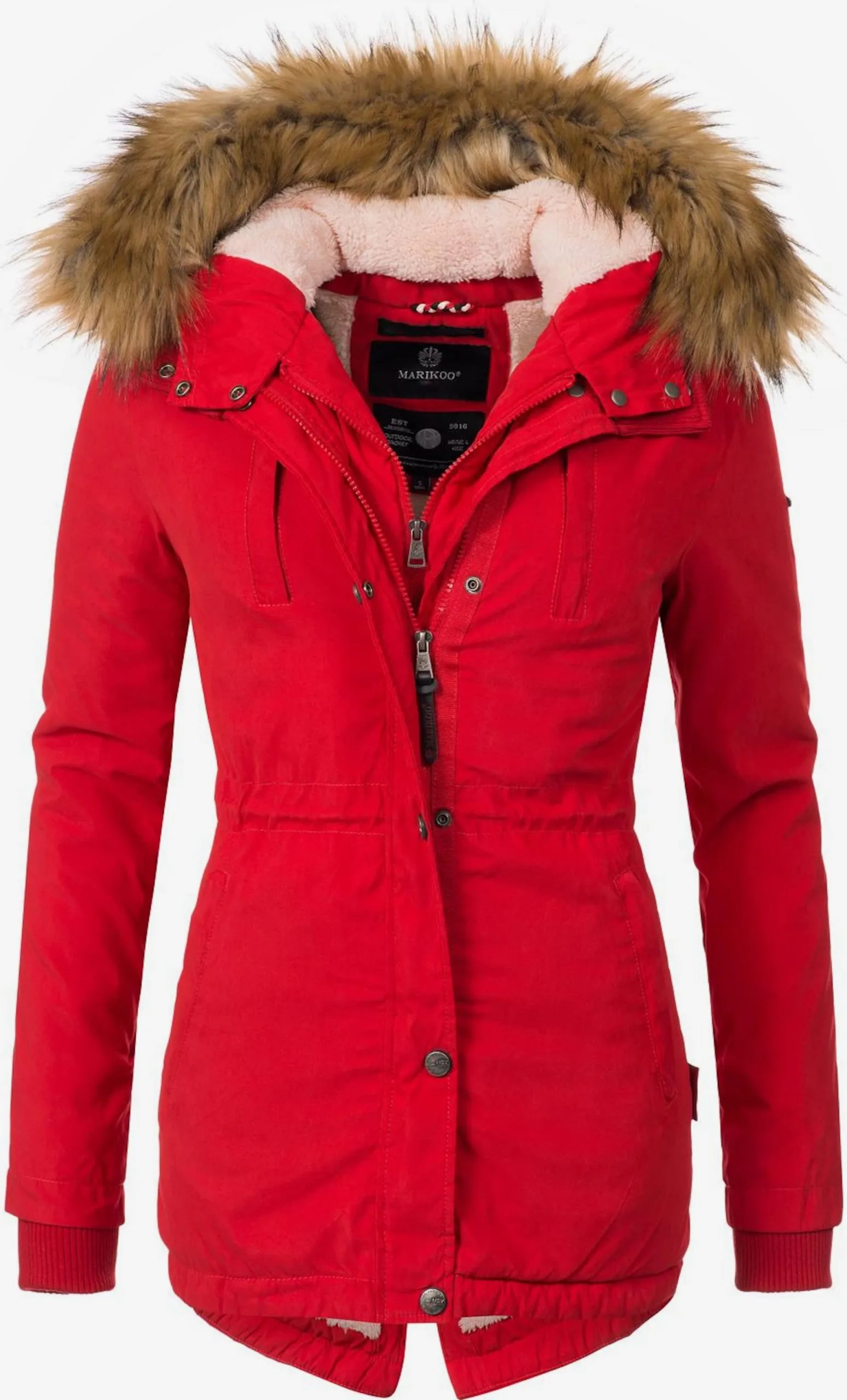 Marikoo Parkas Winterparka Akira Dames Rood 3 Marikoo Parkas Winterparka Akira Dames Rood