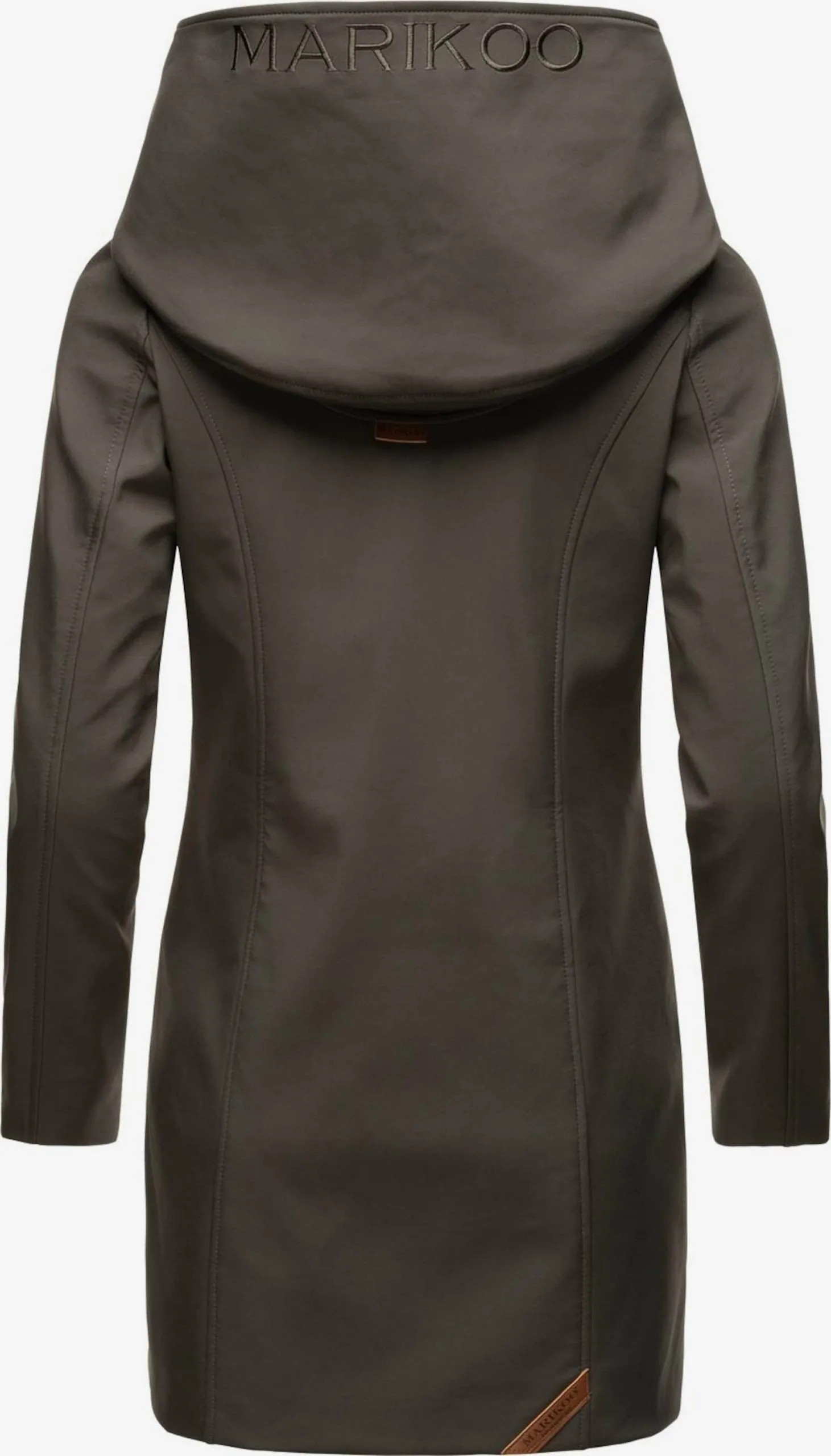 Marikoo Regenmantels Functionele Mantel Mayleen Dames Bruin 5 Marikoo Regenmantels Functionele Mantel Mayleen Dames Bruin - Afbeelding 3