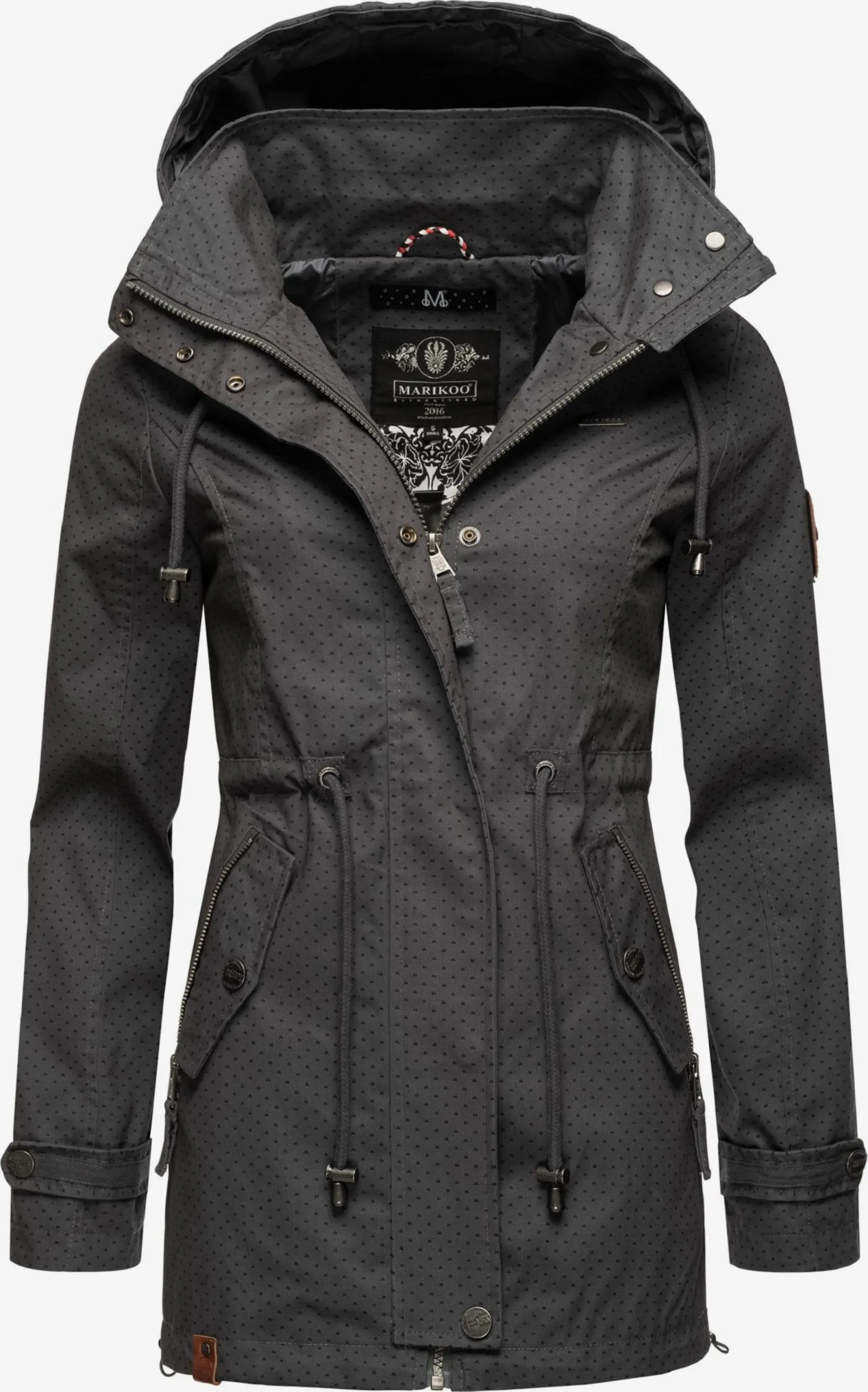 Marikoo Parkas Tussenparka Nyokoo Dames Antraciet 3 Marikoo Parkas Tussenparka Nyokoo Dames Antraciet