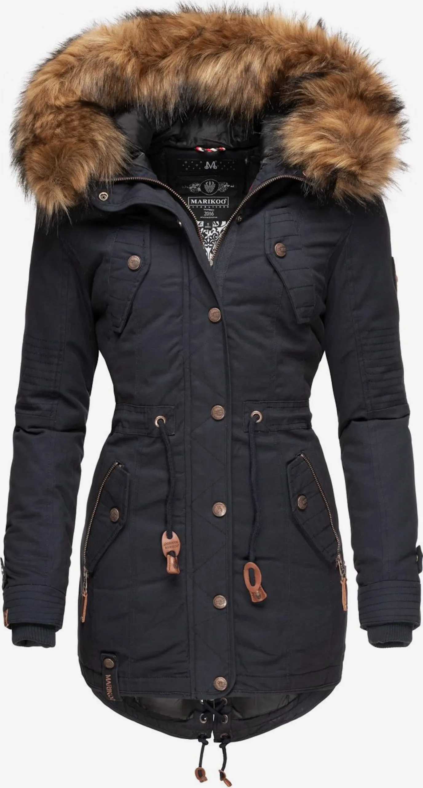Marikoo Parkas Winterparka Dames Nachtblauw 3 Marikoo Parkas Winterparka Dames Nachtblauw