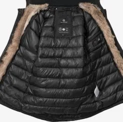 Marikoo Parkas Winterparka Grinsekatze Dames Zwart -Groot Warenhuis Marikoo f37188c8ef3a68b98766fd2ce97b97db
