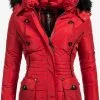 Marikoo Winterjassen Winterjas Vanilla Dames Rood -Groot Warenhuis Marikoo f6607dc05ea1fa3f02721dcf29e85b1d
