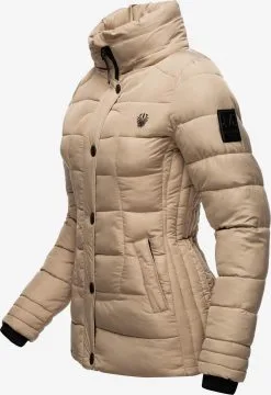 Marikoo Winterjassen Winterjas Qesra Dames Lichtbruin -Groot Warenhuis Marikoo f74288439780263232b58e607111c70e