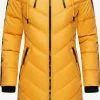 Marikoo Wintermantels Wintermantel Armasa Dames Geel