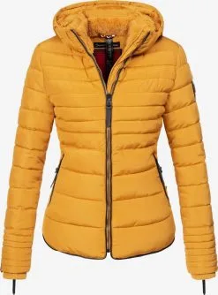 Marikoo Winterjassen Winterjas Amber Dames Goudgeel